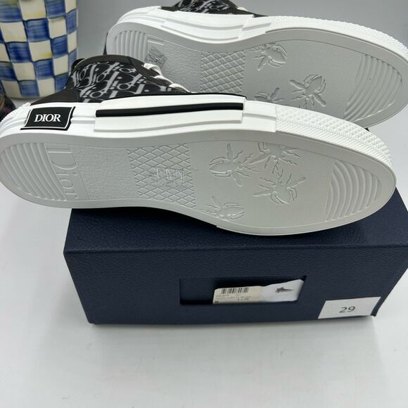 Men's Dior B – 23 oblique high top sneakers size 44 made in Italy - Picture 11 of 12